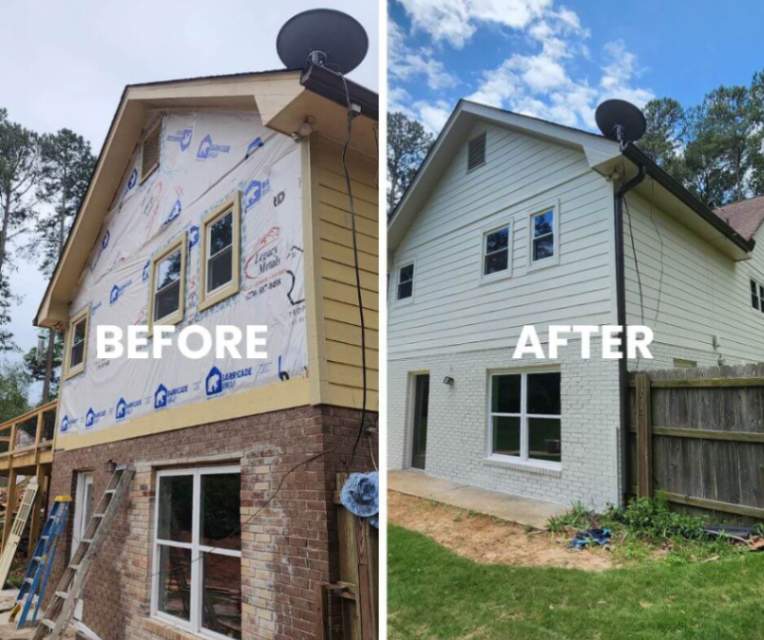 before after siding project